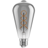 Mexen Vintis 3x żarówka filament spirala LED E27, ST64, 6W, Ciepła - 2700K, 510 lm, smoke - L162-E27-0627-70x03