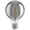 Mexen Vintis 3x żarówka filament spirala LED E27, G80, 6W, Ciepła - 2700K, 400 lm, smoke - L165-E27-0627-70x03