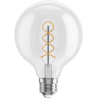 Mexen Vintis 3x żarówka filament spirala LED E27, G95, 6W, Ciepła - 2700K, 630 lm, clear - L167-E27-0627-00x03