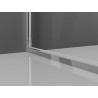Mexen Exo-B Duo 3S kabina prysznicowa 3-ścienna uchylna 80 x 70 cm, transparent, chrom - 814-080-070-01-00-3S
