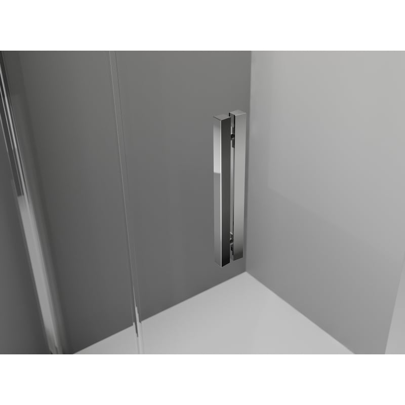 Mexen Exo-3S kabina prysznicowa 3-ścienna składana 80 x 75 cm, transparent, chrom - 816-080-075-01-00-3S