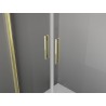 Mexen Exo-B Duo 3S kabina prysznicowa 3-ścienna uchylna 90 x 95 cm, transparent, złota - 814-090-095-50-00-3S