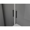Mexen Exo-B Duo 3S kabina prysznicowa 3-ścienna uchylna 80 x 70 cm, transparent, czarna - 814-080-070-70-00-3S
