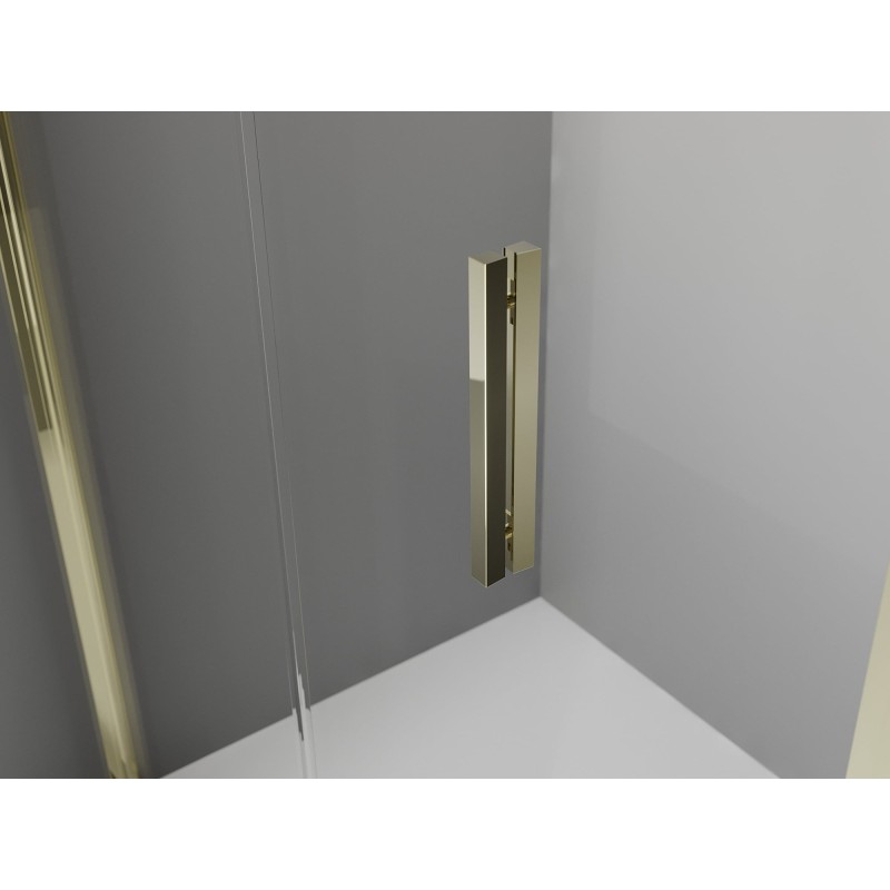 Mexen Exo-3S kabina prysznicowa 3-ścienna składana 85 x 90 cm, transparent, złota - 816-085-090-50-00-3S