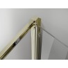 Mexen Exo-F 3S kabina prysznicowa 3-ścienna składana 85 x 95 cm, transparent, złota - 816-085-095-50-00-3S