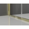 Mexen Exo-F 3S kabina prysznicowa 3-ścienna składana 75 x 120 cm, transparent, złota - 816-075-120-50-00-3S