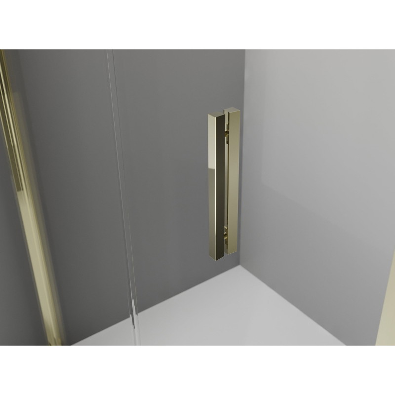 Mexen Exo-F 3S kabina prysznicowa 3-ścienna składana 75 x 120 cm, transparent, złota - 816-075-120-50-00-3S
