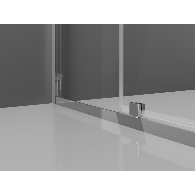 Mexen Exo-R 3S kabina prysznicowa 3-ścienna uchylna 120 x 75 cm, transparent, chrom - 819-120-075-01-00-3S