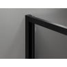 Mexen Exo-3S kabina prysznicowa 3-ścienna uchylna 95 x 80 cm, transparent, czarna - 817-095-080-70-00-3S