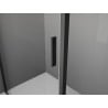 Mexen Exo-3S kabina prysznicowa 3-ścienna uchylna 70 x 100 cm, transparent, czarna - 817-070-100-70-00-3S