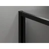 Mexen Exo-3S kabina prysznicowa 3-ścienna uchylna 75 x 120 cm, transparent, czarna - 817-075-120-70-00-3S