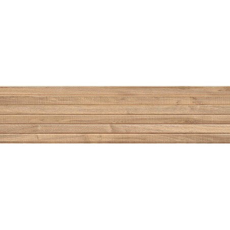 Mexen Mulberry Wood Honey gres szkliwiony rekt. G1, płytka drewnopodobna ścienna 120 x 30 cm, mat - TL703-120-030-51