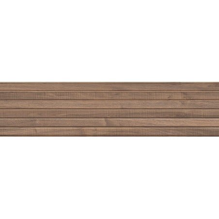 Mexen Mulberry Wood Brown gres szkliwiony rekt. G1, płytka drewnopodobna ścienna 120 x 30 cm, mat - TL703-120-030-50