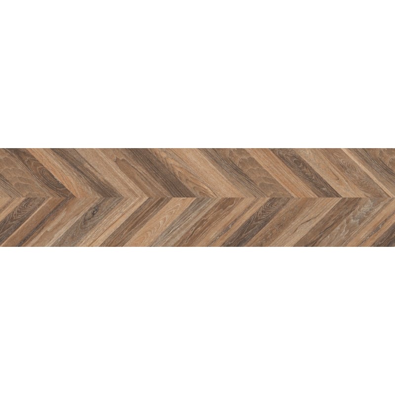 Mexen Native Brown gres szkliwiony rekt. G1, płytka drewnopodobna podłogowo-ścienna 120 x 30 cm, carving - TL704-120-030-01