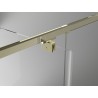 Mexen Exo-R 3S kabina prysznicowa 3-ścienna uchylna 150 x 90 cm, transparent, złota - 819-150-090-50-00-3S