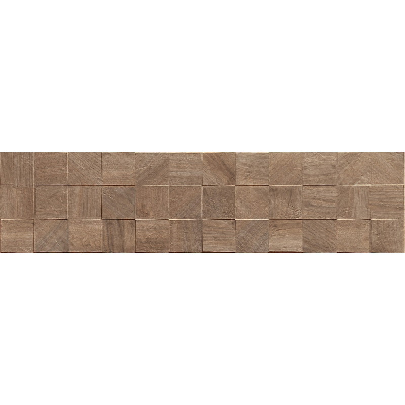 Mexen Riga Lyon Brown gres szkliwiony rekt. G1, płytka drewnopodobna ścienna 120 x 30 cm, mat - TL713-120-030-51