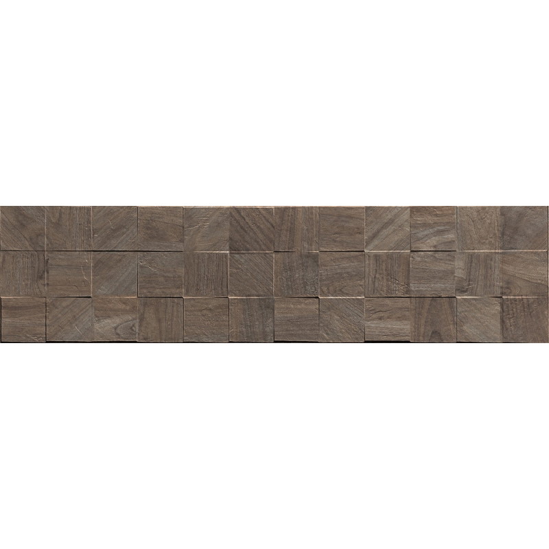 Mexen Riga Lyon Choco gres szkliwiony rekt. G1, płytka drewnopodobna ścienna 120 x 30 cm, mat - TL713-120-030-52