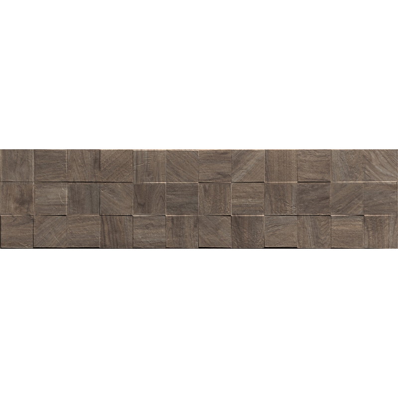 Mexen Riga Lyon Choco gres szkliwiony rekt. G1, płytka drewnopodobna ścienna 120 x 30 cm, mat - TL713-120-030-52