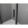 Mexen Exo-R 3S kabina prysznicowa 3-ścienna uchylna 100 x 80 cm, transparent, czarna - 819-100-080-70-00-3S