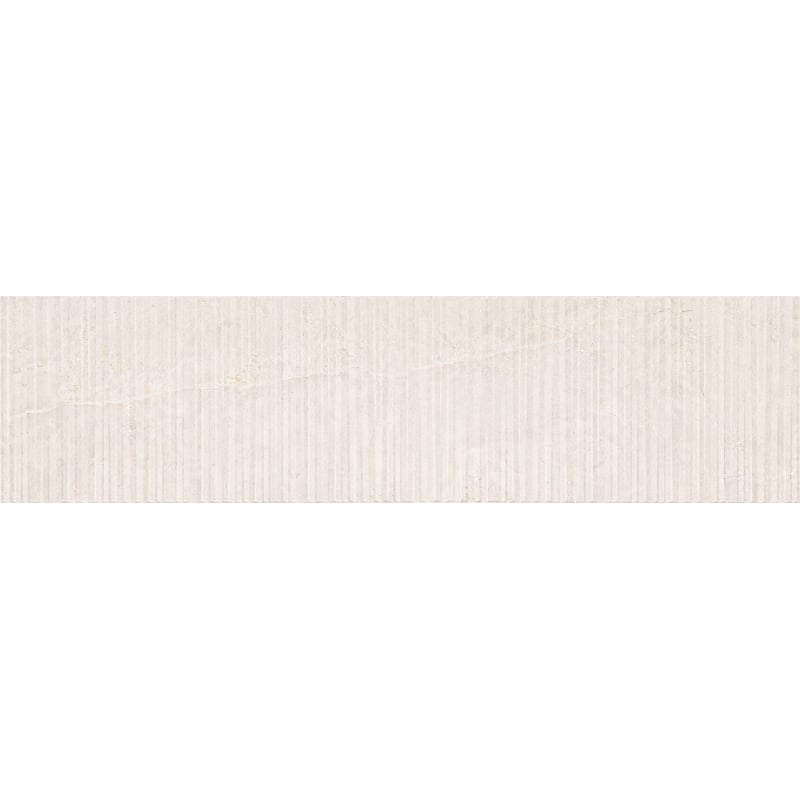 Mexen Flamingo Mayolica Bianco gres szkliwiony rekt. G1, płytka ścienna 120 x 30 cm, carving - TL715-120-030-50
