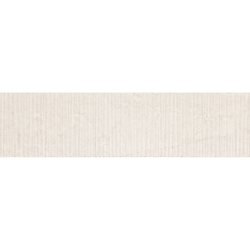 Mexen Flamingo Mayolica Bianco gres szkliwiony rekt. G1, płytka ścienna 120 x 30 cm, carving - TL715-120-030-50