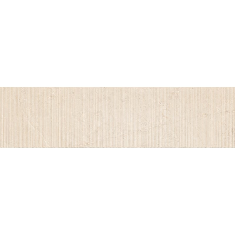 Mexen Flamingo Mayolica Crema gres szkliwiony rekt. G1, płytka ścienna 120 x 30 cm, carving - TL715-120-030-51