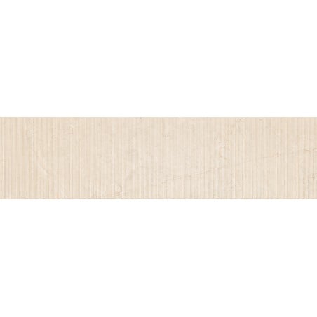 Mexen Flamingo Mayolica Crema gres szkliwiony rekt. G1, płytka ścienna 120 x 30 cm, carving - TL715-120-030-51