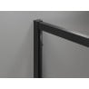 Mexen Exo-R 3S kabina prysznicowa 3-ścienna uchylna 100 x 95 cm, transparent, czarna - 819-100-095-70-00-3S