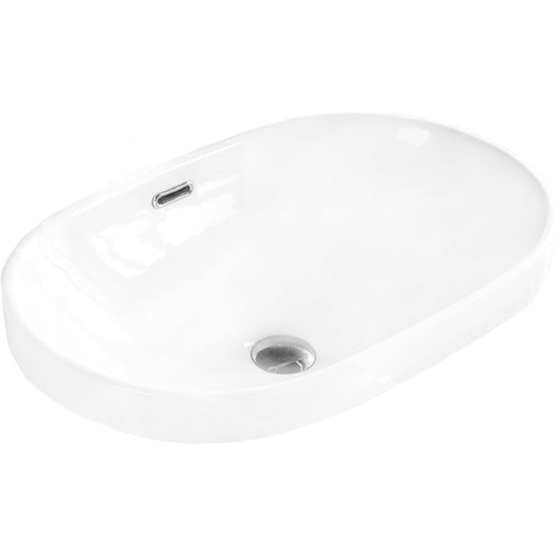 Mexen Viki umywalka wpuszczana w blat 61 x 40 cm, biała - 25356100