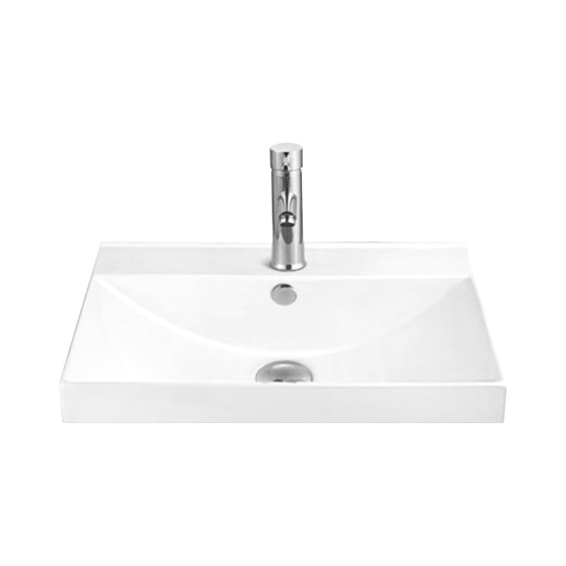 Mexen Mila umywalka wpuszczana w blat 60 x 46 cm, biała - 25296000