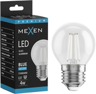 Mexen Vintis żarówka filament LED E27, G45, 4W, 55 lm, blue - L156-E27-04XX-47