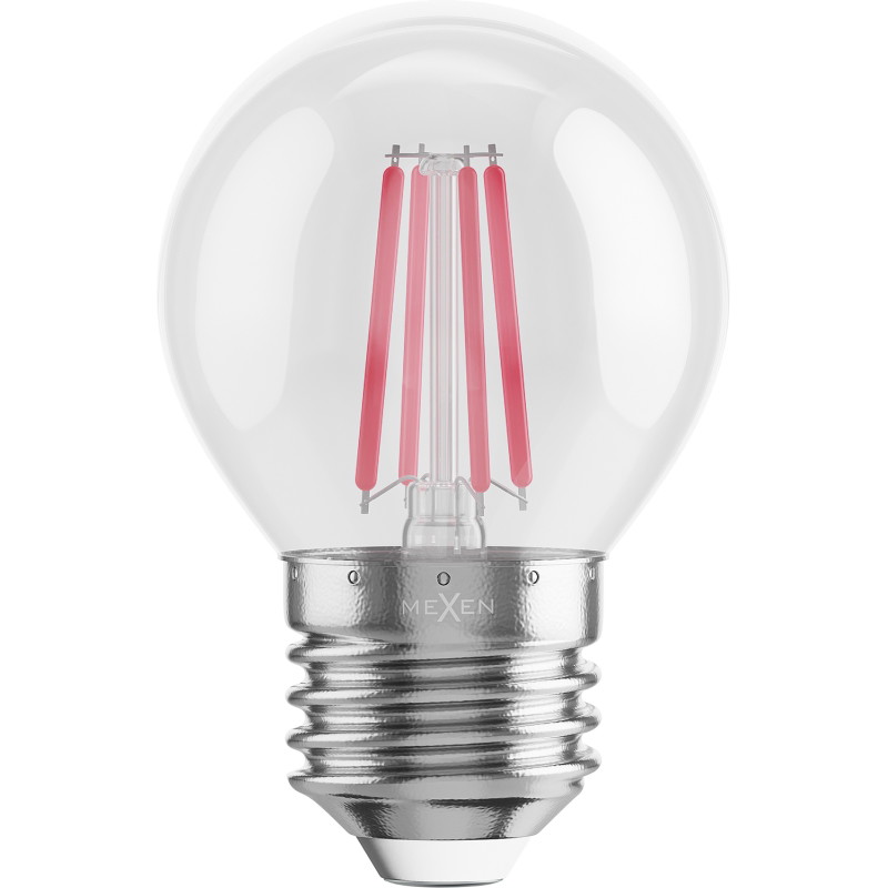 Mexen Vintis 10x żarówka filament LED E27, G45, 4W, 55 lm, red - L156-E27-04XX-45x10