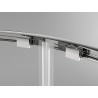Mexen Exo-S Duo kabina prysznicowa półokrągła asymetryczna rozsuwana 120 x 80 cm, transparent, chrom - 8132-120-080-01-00