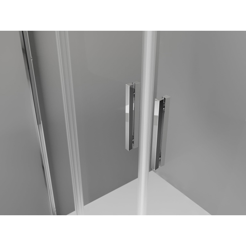 Mexen Exo-S Duo 3S kabina prysznicowa 3-ścienna rozsuwana 180 x 95 cm, transparent, chrom - 8152-180-095-01-00-3S