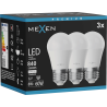 Mexen Nova 3x żarówka LED E27, G45, 8W, Neutralna - 4000K, 840 lm - L101-E27-0840-01x03