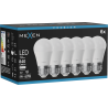 Mexen Nova 6x żarówka LED E27, G45, 8W, Neutralna - 4000K, 840 lm - L101-E27-0840-01x06