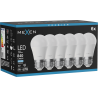 Mexen Nova 6x żarówka LED E27, G45, 8W, Zimna - 6500K, 840 lm - L101-E27-0865-01x06