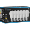 Mexen Nova 6x żarówka LED E27, G45, 9W, Ciepła - 3000K, 945 lm - L101-E27-0930-01x06