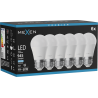 Mexen Nova 6x żarówka LED E27, G45, 9W, Zimna - 6500K, 945 lm - L101-E27-0965-01x06
