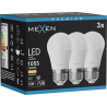 Mexen Nova 3x żarówka LED E27, G45, 10W, Ciepła - 3000K, 1055 lm - L101-E27-1030-01x03