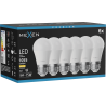Mexen Nova 6x żarówka LED E27, G45, 10W, Ciepła - 3000K, 1055 lm - L101-E27-1030-01x06