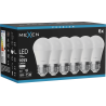 Mexen Nova 6x żarówka LED E27, G45, 10W, Neutralna - 4000K, 1055 lm - L101-E27-1040-01x06