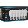 Mexen Nova 6x żarówka LED E27, G45, 10W, Zimna - 6500K, 1055 lm - L101-E27-1065-01x06