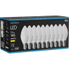 Mexen Nova 10x żarówka LED E14, C37, 1W, Ciepła - 3000K, 105 lm - L102-E14-0130-01x10