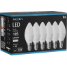Mexen Nova 6x żarówka LED E14, C37, 1W, Neutralna - 4000K, 105 lm - L102-E14-0140-01x06