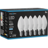 Mexen Nova 6x żarówka LED E14, C37, 4W, Zimna - 6500K, 420 lm - L102-E14-0465-01x06