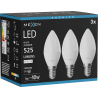 Mexen Nova 3x żarówka LED E14, C37, 5W, Neutralna - 4000K, 525 lm - L102-E14-0540-01x03