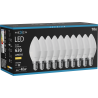 Mexen Nova 10x żarówka LED E14, C37, 6W, Ciepła - 3000K, 630 lm - L102-E14-0630-01x10
