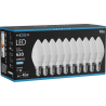 Mexen Nova 10x żarówka LED E14, C37, 6W, Zimna  - 6500K, 630 lm - L102-E14-0665-01x10