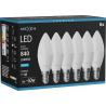 Mexen Nova 6x żarówka LED E14, C37, 8W, Zimna - 6500K, 840 lm - L102-E14-0865-01x06